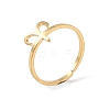 Real 18K Gold Plated 304 Stainless Steel Adjustable Finger Ring RJEW-L115-01G-04-1