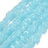 Synthetic Coral Dyed Carved Bead BSHE-H114-04A-1
