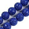 Synthetic Coral Carved Beads Strands CORA-M001-20B-1