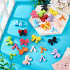 14Sets 7 Colors Baking Paint Opaque Acrylic Bead OACR-TA0003-99-7