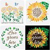 Plastic Drawing Painting Stencils Templates Sets DIY-WH0172-300-1