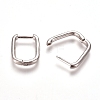 Brass Huggie Hoop Earrings EJEW-L234-61-P-1