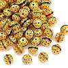Brass Rhinestone Beads RB-A011-10mm-G-1