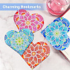 DIY Mandala Flower Lover Heart Bookmark Diamond Painting Kit PW-WGA3EC0-01-3