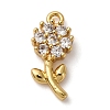 Brass Micro Pave Cubic Zirconia Pendants KK-I276-04G-02-1