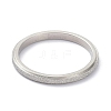 Non-Tarnish 2mm Matte Plain Dome Finger Ring for Girl Women RJEW-C012-01F-P-1