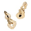 Alloy Twist Dangle Stud Earrings FS-WG09946-01-3