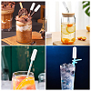 12Pcs Transparent Glass Straw Dustproof Covers AJEW-FG0002-37B-5