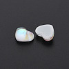 Translucent Electroplated Glass Cabochons EGLA-T026-002-4