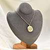 304 Stainless Steel Constellation Pendant Necklaces NJEW-K392-01G-07-1