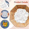 4 Sheets 11.6x8.2 Inch Stick and Stitch Embroidery Patterns DIY-WH0455-187-4