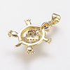 Brass Micro Pave Cubic Zirconia Pendants LS-ZIRC-G104-23G-3