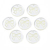 Transparent Resin Pendants RESI-N030-006B-1