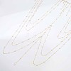 Alloy Full Crystal Rhinestone Layered Sexy Neck Waist Body Chains with Teardrop Tassel WGDF1B2-01-3
