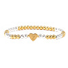 Brass Beads Stretch Bracelets for Women CW0227-18-1