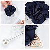 CRASPIRE 2Pcs 2 Style Silk Cloth Imitation Flower Brooch AJEW-CP0004-95-4