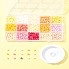 DIY Column Ceylon Glass Seed Beads Bracelets Making Kits SEED-FS0001-37-8