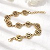 12 Constellations 304 Stainless Steel Link Chain Bracelets BJEW-I239-01G-10-2