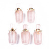 Faceted Natural Rose Quartz Pendants G-T131-14G-1