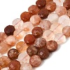Natural Red Rabbit Hair Rutilated Quartz Beads Strands GG-CBA4808-D01-01-2