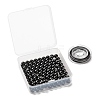 100Pcs 8mm Natural Black Tourmaline  Round Beads DIY-LS0002-41-7