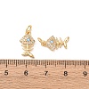 Brass Micro Pave Cubic Zirconia Pendants KK-D019-01C-G-3