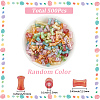 500Pcs Electroplate Opaque Resin Beads FIND-SP0005-06-2