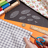 8Pcs 8 Sizes Transparent Acrylic Reusable Drawing Template for DIY Scrapbooking DIY-UN0006-32A-2