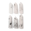 Tower Natural Tourmalinated Quartz Healing Stone Wands G-A096-02H-1-1