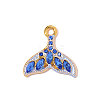 304 Stainless Steel Enamel Pendants STAS-OY011-85G-1