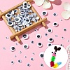 400Pcs 7 Styles Black & White Wiggle Googly Eyes Cabochons DIY Scrapbooking Crafts Toy Accessories KY-YW0001-66-4