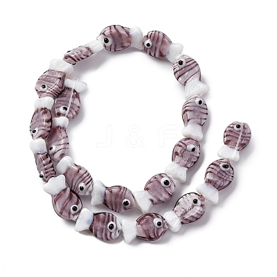 Handmade Lampwork Beads Strands LAMP-G154-07L-1