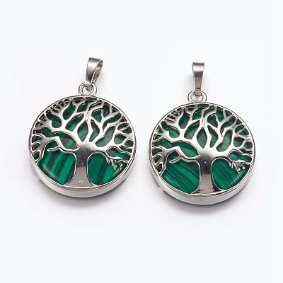Natural & Synthetic Mixed Stone Pendants G-E449-C-1
