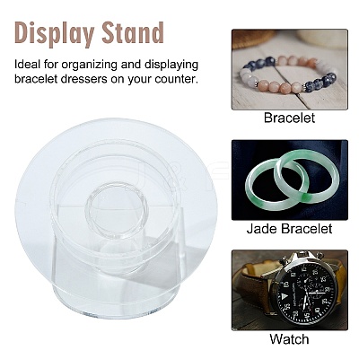 Organic Glass Bracelets/Bangles Display X-BDIS-N002-01-1