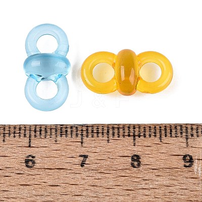 Transparent Acrylic Connector Charms TACR-N020-05-1