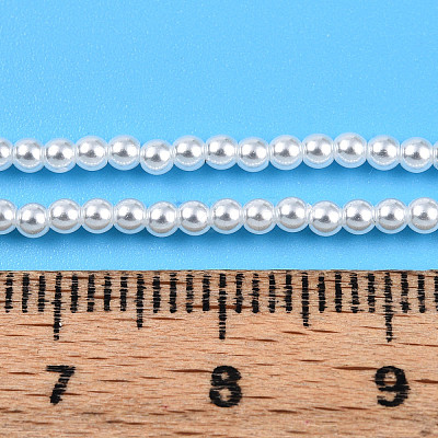 Baking Paint Pearlized Glass Pearl Bead Strands HY-N002-2mm-A12-1