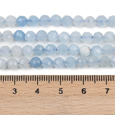 Natural Aquamarine Beads Strands G-L625-C02-5mm-1