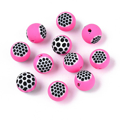 Fruits Theme Handmade Polymer Clay Beads CLAY-T022-04E-1