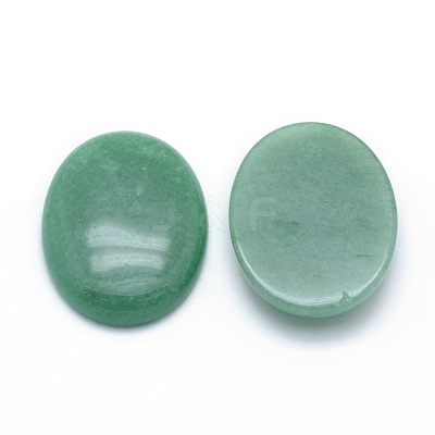 Natural Green Aventurine Cabochons G-P393-I06-1