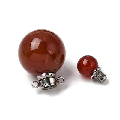 Natural Carnelian Perfume Bottle Pendants GG-CBA7610-02P-02-1
