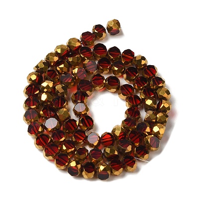 Electroplate Glass Beads Strands X-EGLA-P061-01B-05-1