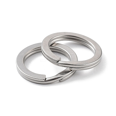 Non-Tarnish 304 Stainless Steel Split Key Rings STAS-Q314-01C-P-1