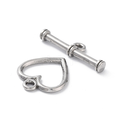 Non-Tarnish 304 Stainless Steel Toggle Clasps STAS-A092-08B-P-1
