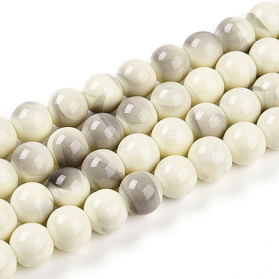 Baking Paint Glass Beads X1-DGLA-N013-10mm-02-1