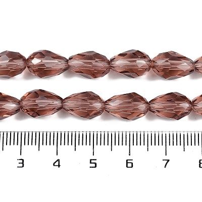 Transparent Glass Beads Strands EGLA-N013-T8mm-D02-1