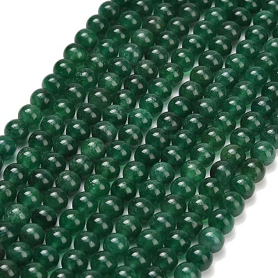 Natural Fuchsite Beads Strands G-L661-B01-6mm-B-1