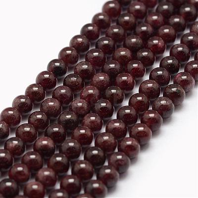 Natural Garnet Bead Strands G-P217-33-4mm-1