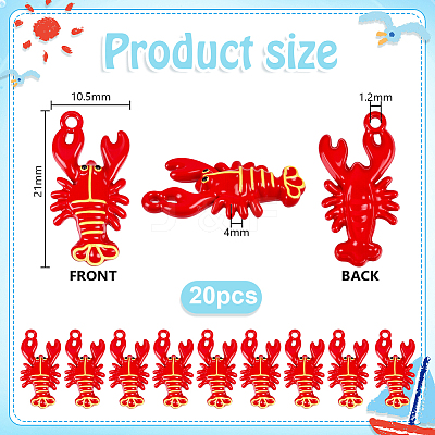20Pcs Alloy Pendants FIND-PH0028-61-1
