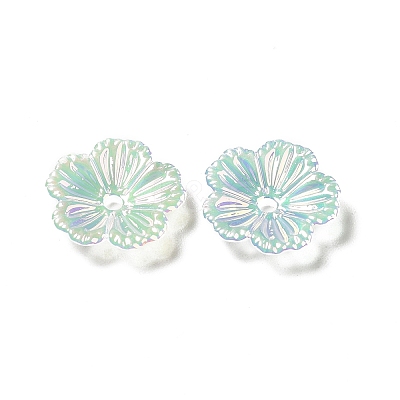 Opaque Acrylic Bead Caps OACR-H016-04-1