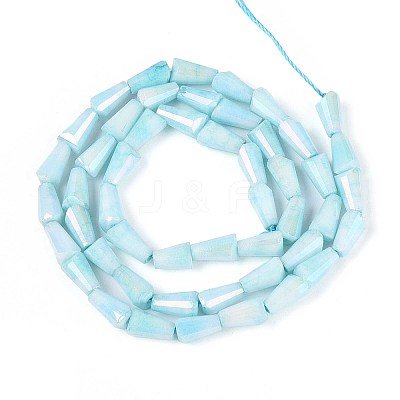 Anti-Tarnish Electroplate Glass Beads Strands GLAA-T025-27B-1